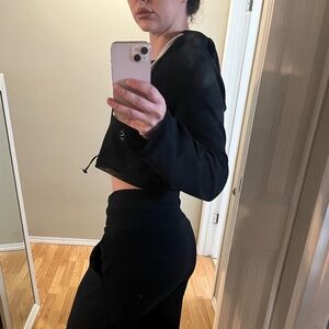 WHITNEY SIMMONS X GYMSHARK CROPPED HOODIE